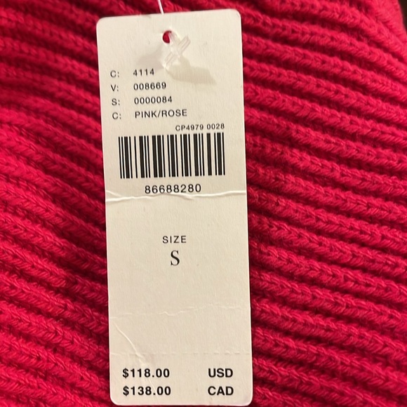 MAEVE LONG SLEEVE MOCK NECK PULLOVER SWEATER RED - S (USED ORANGE FOR MODEL) - Picture 8 of 8